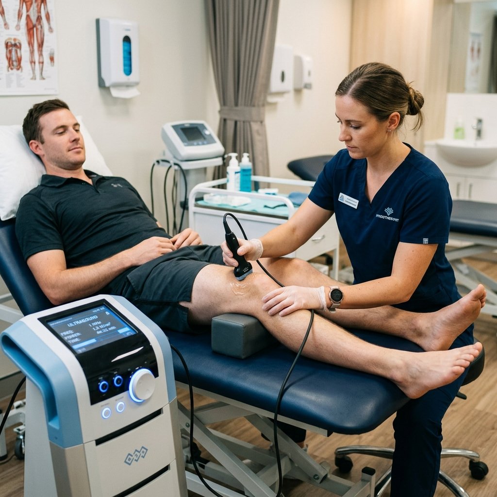 Therapeutic ultrasound physiotherapy machine